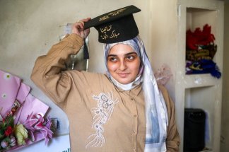 A Gaza, elle brille lors des épreuves du bac, les premières depuis 2023