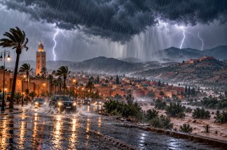 Maroc : fortes averses orageuses dans plusieurs provinces, jusqu’à 60 mm de pluie enregistrés